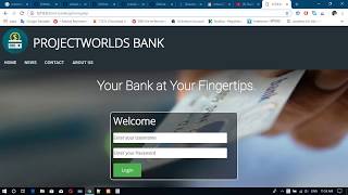 Online Banking System Project in PHP [upl. by Aimar]