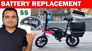 HOW To Replace Battery and Cost Jetson Bolt Pro Folding Electric Bike From Costco 2021 [upl. by Canty285]