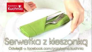 Serwetka z kieszonką na sztućce 🍴  Dorota Kamińska [upl. by Eimorej]