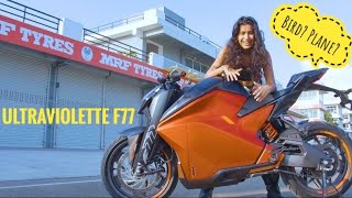 The Ultraviolette F77 review BikeWithGirl style 🥵 [upl. by Fia911]