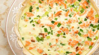 Recette  Quiche au saumon fumé [upl. by Lindeberg]