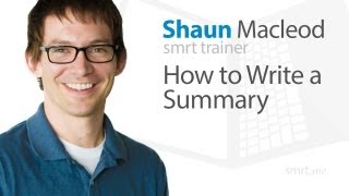 How to Write a Summary [upl. by Ulphiah113]