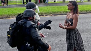 Black Lives Matter Protesters Clash With Police [upl. by Llarret409]