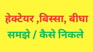 heactare ko biswa me kaise badle l heactare ko bigha me kaise badle l हेक्टेयर को बिस्वा में बदलें l [upl. by Anihtyc]