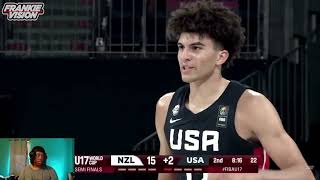 USA vs New Zealand  FIBA U17  7624 Reaction [upl. by Griswold]