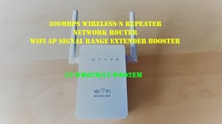 300Mbps WirelessN Repeater Network Router WiFi AP Signal Range Extender Booster  unbox review [upl. by Anyah]