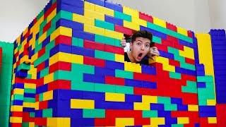 I Built A House Using Giant Lego Blocks [upl. by Pietro]