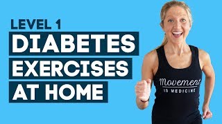 Diabetes Exercises At Home Workout To Help Control Diabetes Level 1 [upl. by Ame]