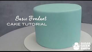 How to apply Fondant to Cake Tutorial [upl. by Oicnedif343]