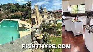 WOW ANDY RUIZ TOUR OF INSANE NEW MANSION POOL amp TENNIS COURT LIFESTYLE OF THE HEAVYWEIGHT CHAMP [upl. by Ynos]