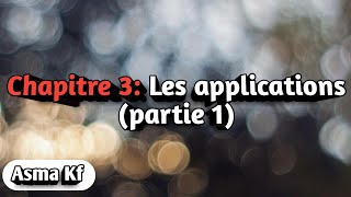 Algébre 1Les applications part 1 [upl. by Nomead]