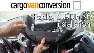 Ford Transit Radio Upgrade amp DDin Installation [upl. by Nevarc]