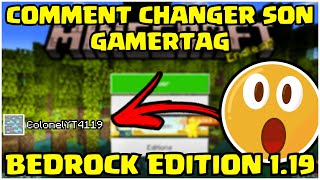 COMMENT CHANGER DE GAMERTAG SUR MINECRAFT  💬 [upl. by Delphine]