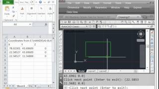 How to export XY Coordinates I AutoCAD to excel [upl. by Earleen723]