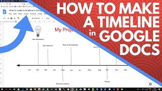 How to Make a Timeline in Google Docs [upl. by Rahal]