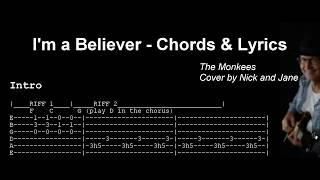 Im a Believer Chords amp Lyrics [upl. by Grove]