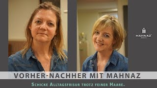 Umstyling VorherNachher – PowerTreatment für feines Haar [upl. by Eiralav950]