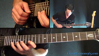 Round and Round Guitar Solo Lesson  Ratt [upl. by Oiramej]