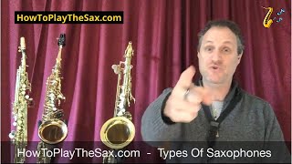 Types Of Saxophones  How To Play The Saxophone [upl. by Saw623]