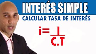 INTERÉS SIMPLE  Calcular la Tasa de Interés [upl. by Nalod]