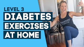 Diabetes Exercises At Home Workout To Help Control Diabetes Level 3 [upl. by Skyla]