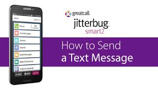 How to Send a Text Message  Jitterbug Smart2 [upl. by Behn314]