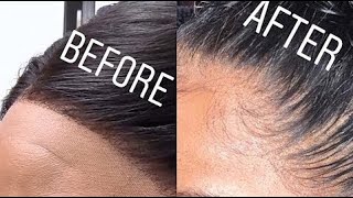 How to PLUCK YOU LACE FRONTAL ft Beautiful Princess Hair [upl. by Irok]