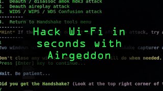 Hacking WiFi in Seconds with Airgeddon amp Parrot Security OS Tutorial [upl. by Yancy933]