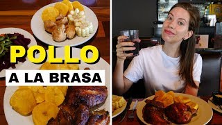 Classic Peruvian Food  Eating Pollo a la Brasa at Pardos Chicken in Lima Peru [upl. by Rama]