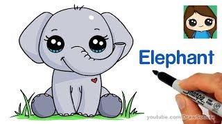 How to Draw an Elephant Easy [upl. by Luy]