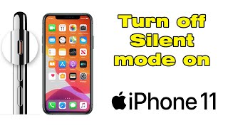 How to Turn off Silent mode on iPhone 11 Mute Switch [upl. by Ahsemat]