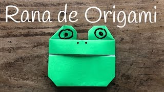 RANA de papel  ORIGAMI fácil para NIÑOS [upl. by Alil]