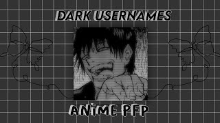 dark usernames  matching anime pfp ⛓️🖤 [upl. by Amalle655]