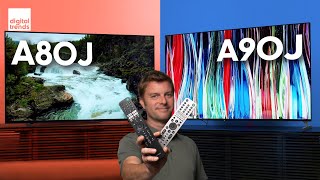 Sony A90J vs A80J  OLED Showdown [upl. by Garnette]