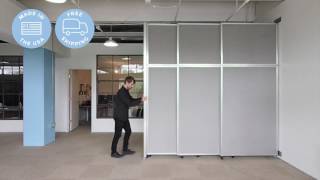 Versare Operable Wall Sliding Room Divider [upl. by Hassett]