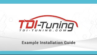 TDITuning Example Installation Guide [upl. by Anawt]