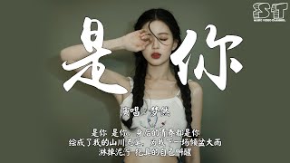 是你  梦然『是你 是你 身后的青春都是你，绘成了我的山川流溪』【动态歌词Pinyin Lyrics】 [upl. by Hourigan]