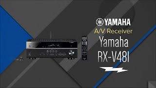 Yamaha 51 Channel Black Network AV Receiver RXV481  Overview [upl. by Nivrad]