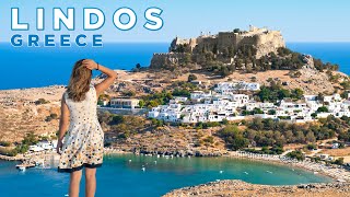 Lindos the MOST BEAUTIFUL Village in Rhodes  Cave Diving in Greece [upl. by Lebana]