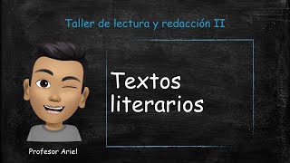 Textos literarios [upl. by Gwenore]