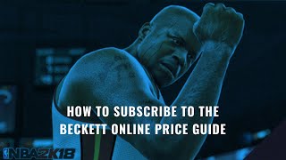 How to Subscribe to the Beckett Online Price Guide [upl. by Azral10]