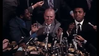 Muhammad Ali and Joe Frazier talk trash in 1971 press conference before Fight of the Century [upl. by Asyal]