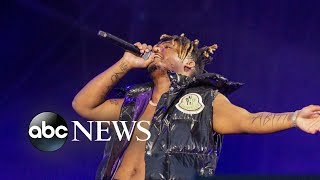 Sudden death of Juice WRLD at Chicago airport  ABC News [upl. by Hanus]