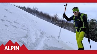 Skitouren  Technik So gehen Spitzkehre und Kickkehre  ALPIN  Das Bergmagazin [upl. by Oilegor]