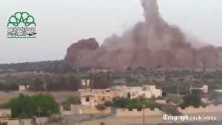 Massive tunnel bomb hits Syrian army base [upl. by Spiegel]