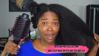 Revlon Pro Collection Salon OneStep Hair Dryer and Volumizer  Natural Hair [upl. by Nonac958]