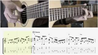 10000 Reasons  Matt Redman  Tab Playthrough  Fingerstyle Guitar Tutorial [upl. by Griffis]