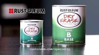 How to Apply RustOleum Dry Erase Paint [upl. by Ynalem7]