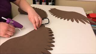 Making Simple Craft Foam Wings [upl. by Ennaillek]