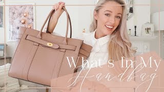 WHATS IN MY HANDBAG  Mulberry Zipped Bayswater Review  Fashion Mumblr [upl. by Selda]